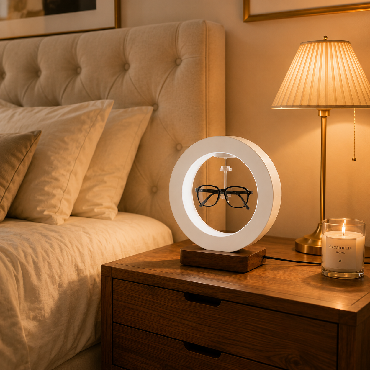 VISIO Vos lunettes méritent un piédestal. Un piédestal qui flotte.
