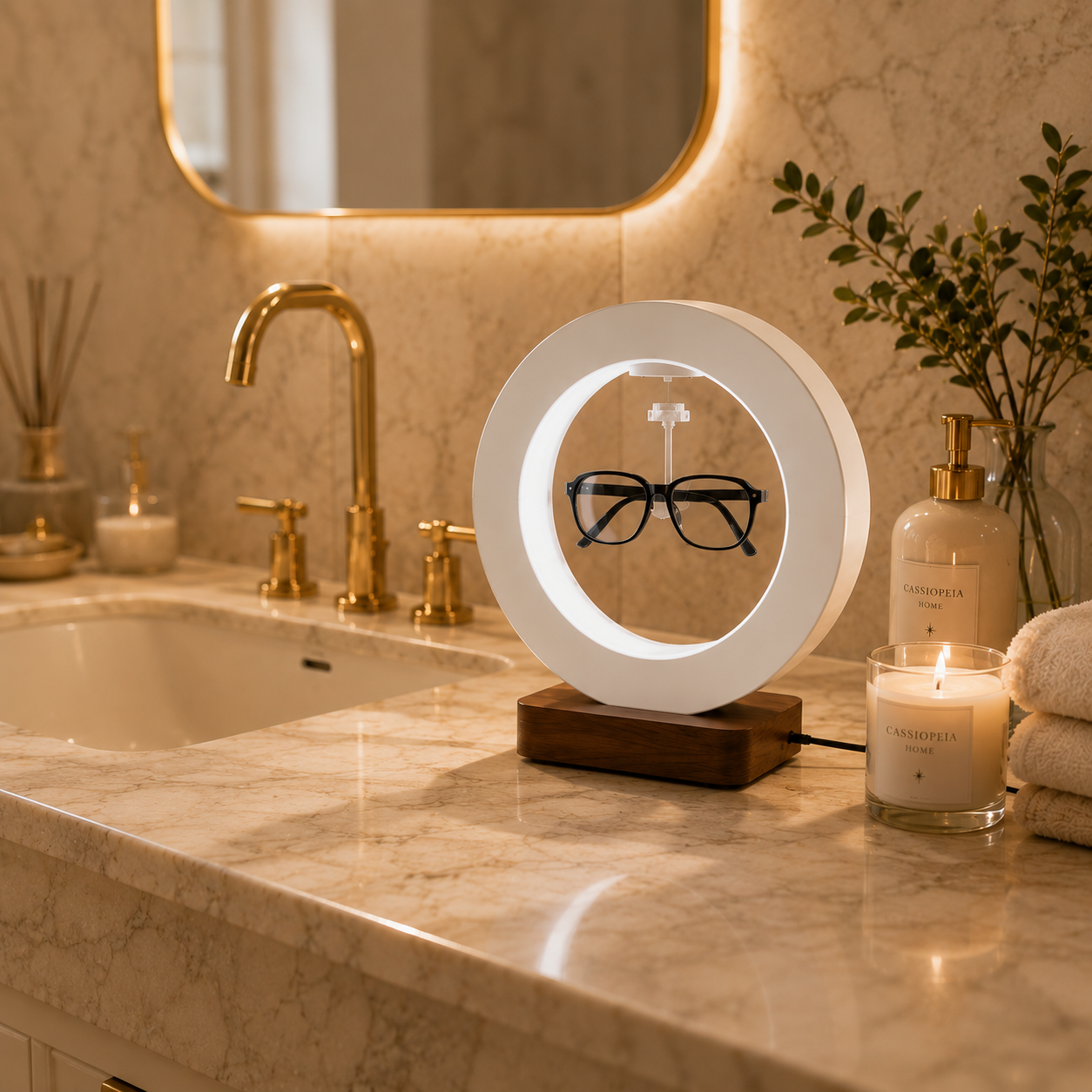 VISIO Vos lunettes méritent un piédestal. Un piédestal qui flotte.