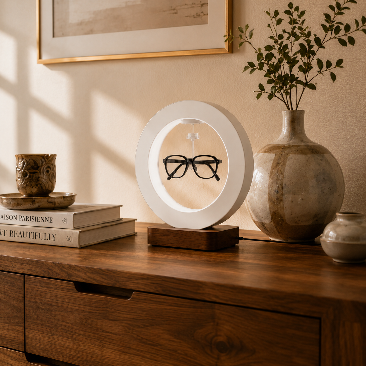 VISIO Vos lunettes méritent un piédestal. Un piédestal qui flotte.