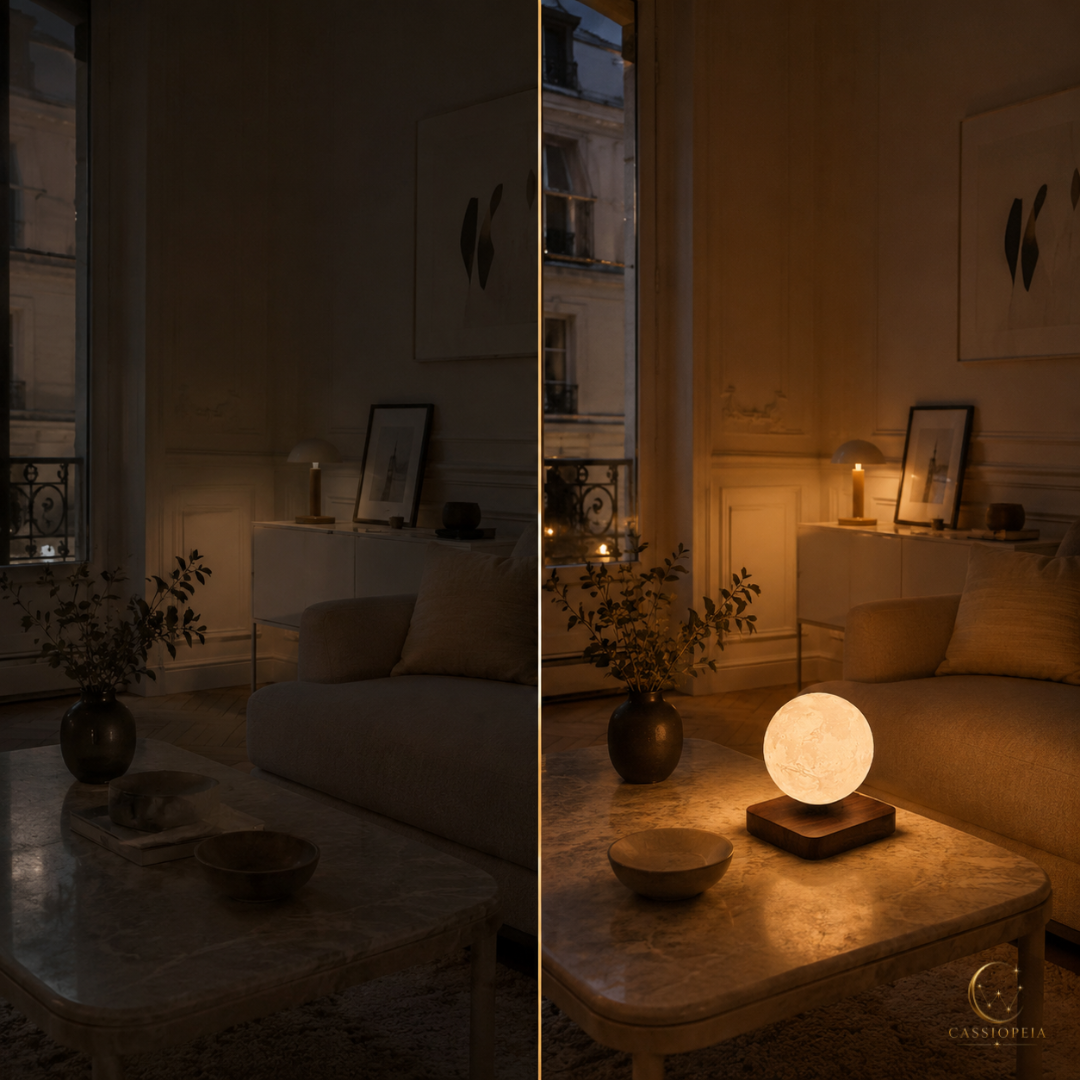 LUNA - Lampe Lune en lévitation