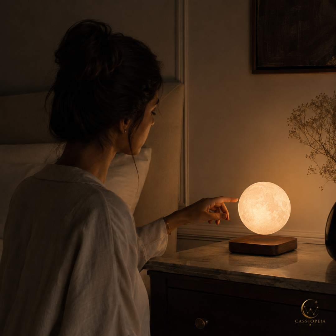 LUNA - Lampe Lune en lévitation