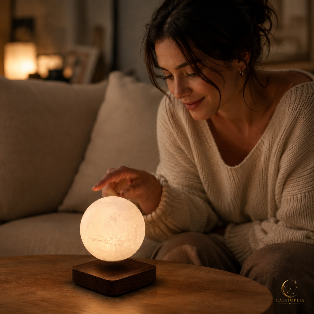 LUNA - Lampe Lune en lévitation