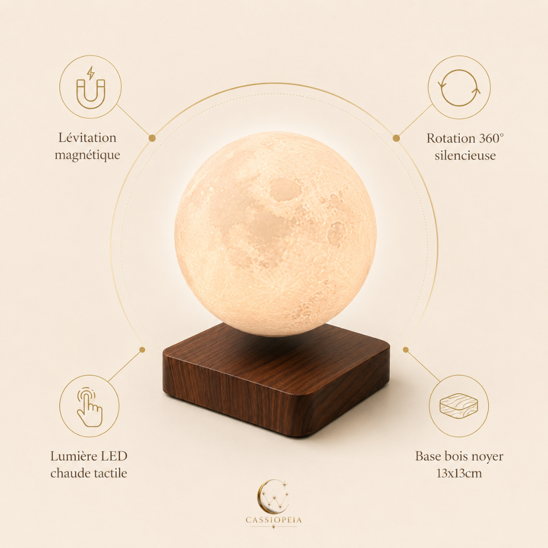 LUNA - Lampe Lune en lévitation